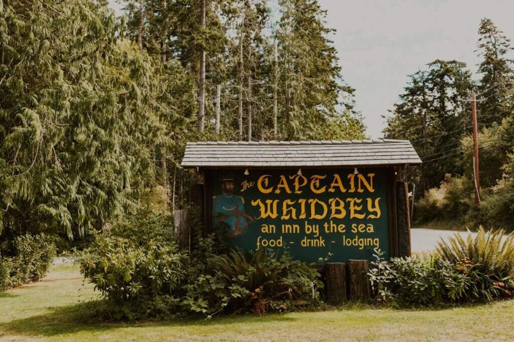 wedding at the historic captain whidbey inn